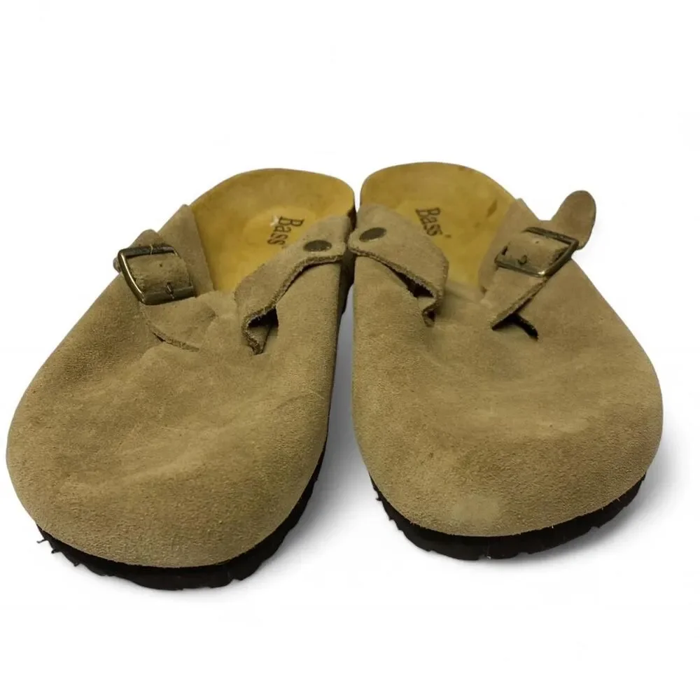 GH-Bass Festival Boho Indie Men's Leather Brown Clogs Size 11